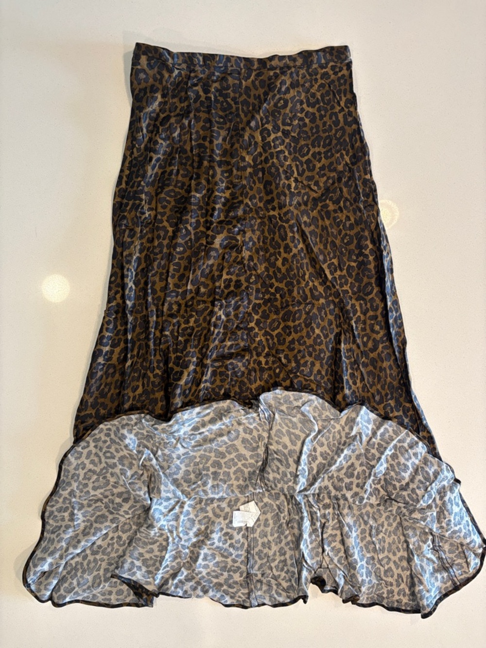 ZARA Brown & Black Leopard Print Maxi Skirt - Picture 4 of 7